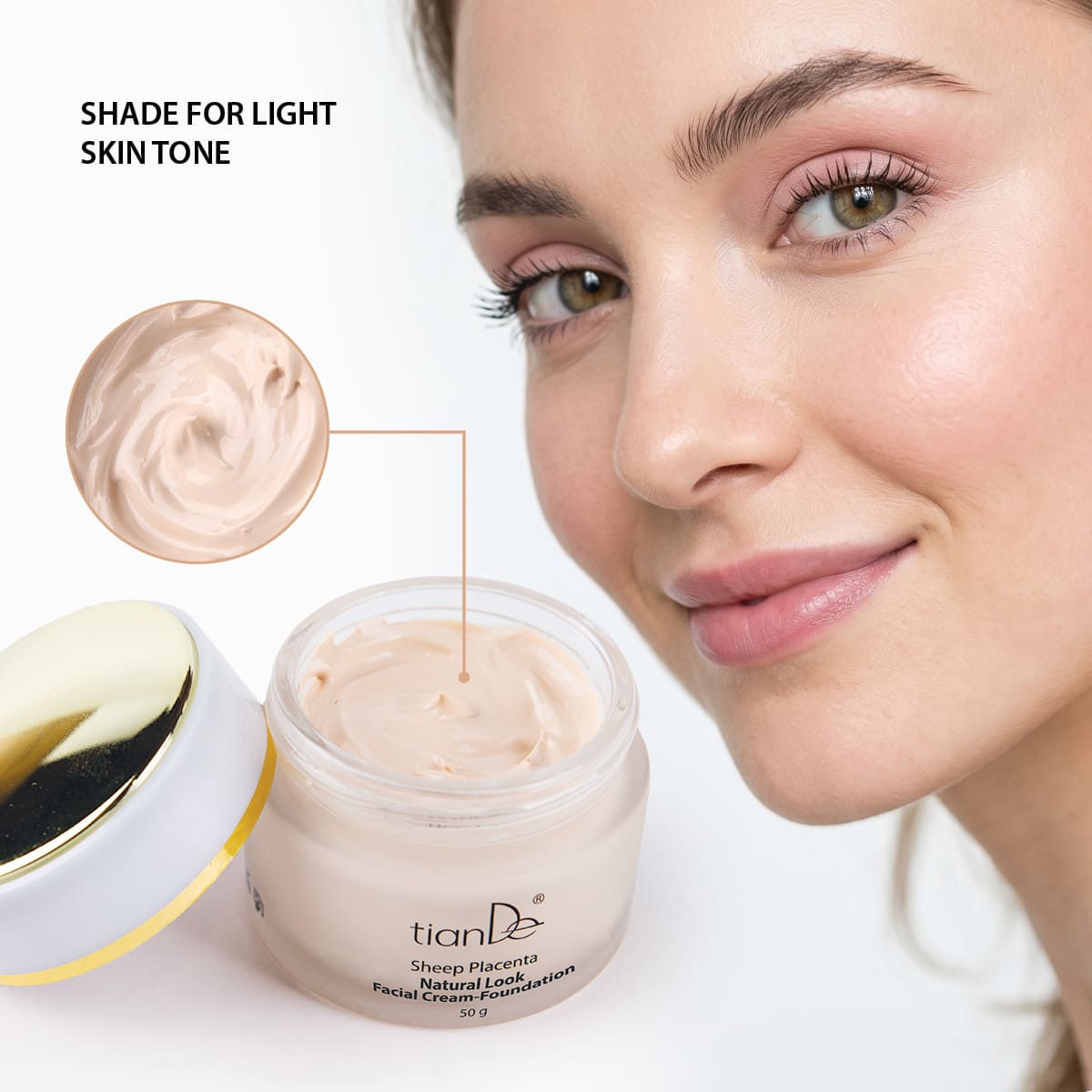 A Sheep Placenta Natural Look Foundation Cream - Image 2